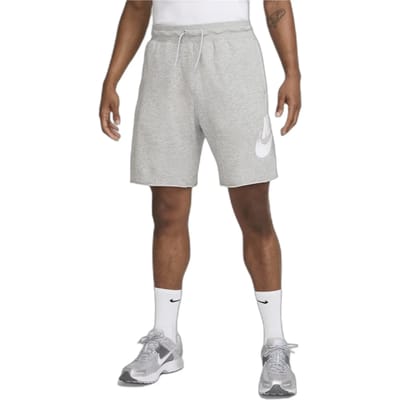 Nike Club Alumni Korte Broeken Heren - Grijs - Maat XXL - Katoen Jersey