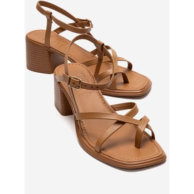 Lavish Leren Blokhak Sandaal (Dames)