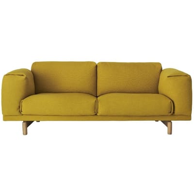 Muuto - Rest 2-zitsbank - Hallingdal 457 - Eiken - geel