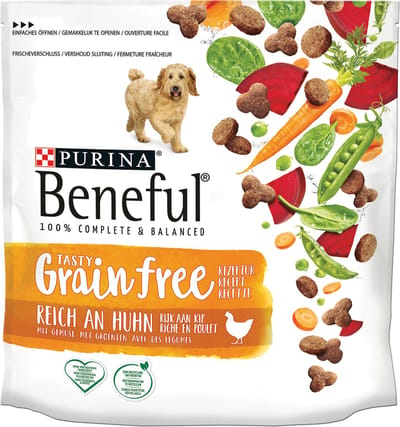 PURINA® Beneful® Grain Free Rijk aan Kip met Groenten 1.2kg