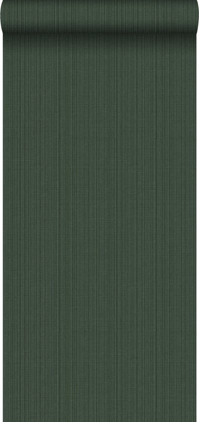 Origin Wallcoverings behang geweven structuur donkergroen - 347626 - 0,53 x 10,05 m