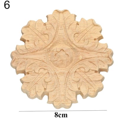 Meubelonderdelen Uniek Natuurlijk Bloemen Hout Gesneden Houtsnijwerk Decoratieve houten Beeldjes Ambachten Hoek Appliques Lijst