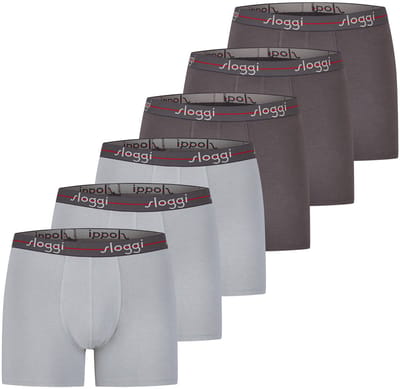 sloggi Heren lang short / pant 6 pack men Start