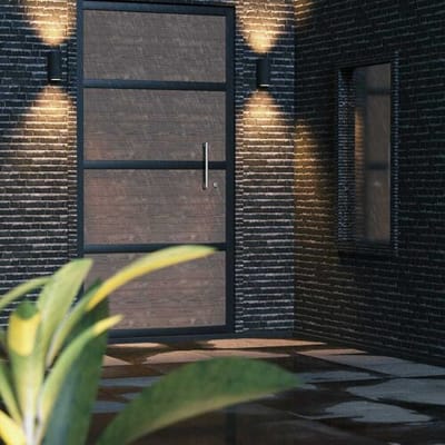 HOFTRONIC Douglas LED Wandlamp - Dimbaar - 8 Watt - 690 Lumen - 6500K Daglicht Wit - IP64 Waterdicht voor Binnen en buiten - GU10 Vervangbare