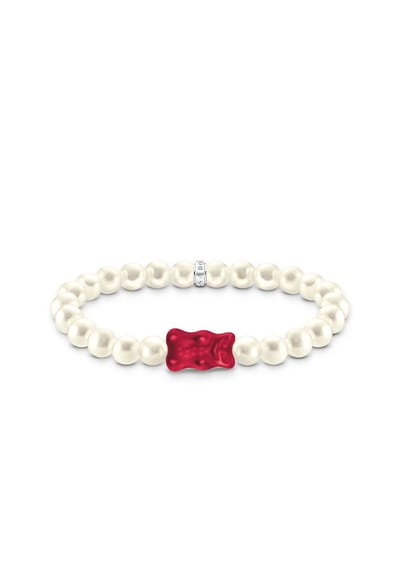Thomas Sabo - A2154-017-10-L15 - Armband - 925 zilver - Dames - Goldbär rood - 15cm