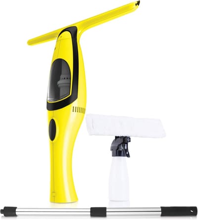 Elektrische Raamreiniger - Accu Raamzuiger - Streeploos Ramen Poetsen - Met Telescoopstang - 120 cm
