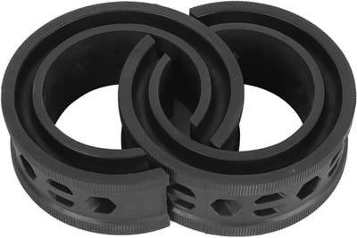 Veerschokbuffer Set - Kussen Demper - Rijcomfort Verbeteren - Duurzame Rubber Constructie - 2 Stuks - Zwart