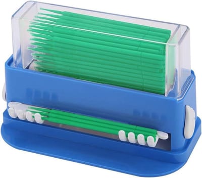 Wegwerp tandheelkundige applicators - Groene tandheelkundige wegwerp micro applicator tip borstel dispenser met doos - buigbare sticks - ideaal voor tandheelkundige benodigdheden