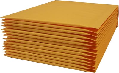 500x Zelfsluitende Kraft Airforce Enveloppen - Gevoerde Verzendzakken Maat M (10x15 cm)