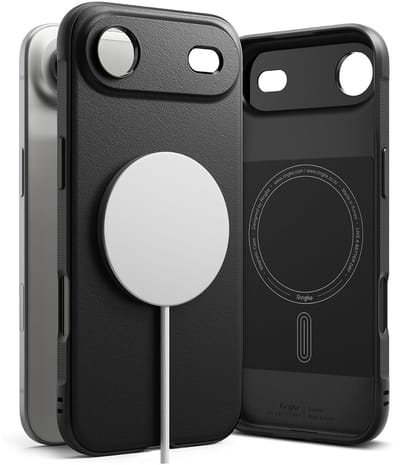Ringke Onyx Magnetic | Hoesje Geschikt voor Apple iPhone Air | Compatibel met MagSafe / Qi2 | Back Cover Flexibel TPU | Zwart