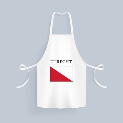 Akyol - utrecht Keukenschort - Utrecht - toeristen - stad - vlag - geschenk - cadeau - kado - 82 bij 71 cm