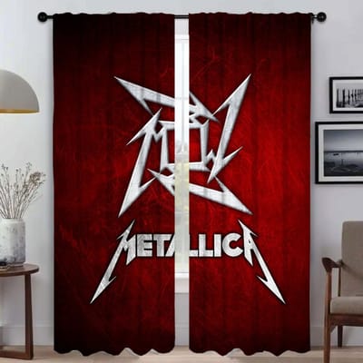 Verduisterende Gordijnen voor Woonkamer M-MetallicaS Raamgordijn voor Kamer 2 Panelen Scheidingswand Halloween Decoratie Keuken Elegant W50xH70cmx2pcs-CL