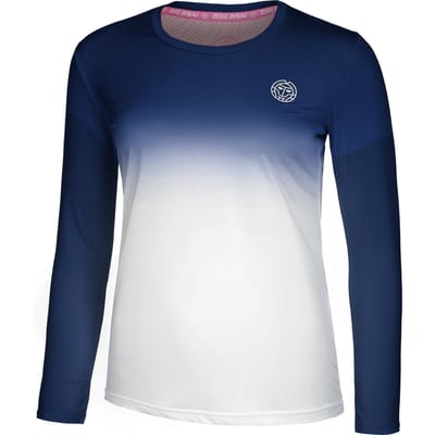 BIDI BADU Crew Gradiant Longsleeve Dames-Donkerblauw,Wit