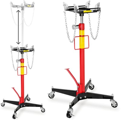 tectake® Hydraulische Transmissiekrik - Motorheffer tot 500 kg - Robuust Ontwerp - Gewicht: 38 kg