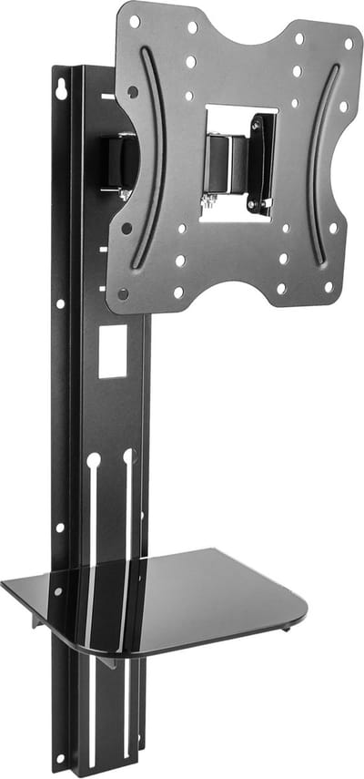 BeMatik - VESA-100/200 compatibele 23 "tot 42" tv-scherm muurbevestiging met lade