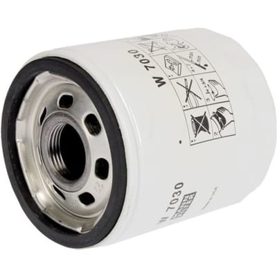 MANN-FILTER Oliefilter W 7030 | OEM 04892339AA | 50048919 | 16510-78J00 | Alfa Romeo Giulia Stelvio 2.0 Turbo, Jeep Wrangler JL 2.0 Turbo, Chrysler Sebring, Dodge Avenger Caliber Journey, Maserati Grecale | Spin-on
