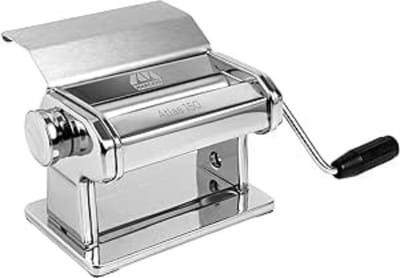Pastamachine - Verchroomd Stalen Constructie - Geschikt voor Lasagne en Bakkerij - Compatibel met 12 Extra Maten - Authentiek Italiaans Ontwerp