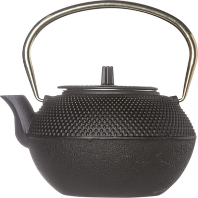 Cosy & Trendy Shinto Theepot - 1L2 - Zwart - Koper Handvat