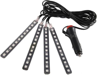 Verlichte Voetruimte LED Strip voor Auto - 12V RGB SMD Lichten met Afstandsbediening voor Interieurverlichting
