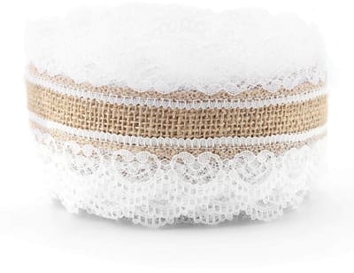 Dailygoods- Jute Lint 10m x 6cm - Decoratie Lint - Geschenkverpakking - Knutselversieringen - Bloemstukken - Eenvoudig te knippen - Decoratielint