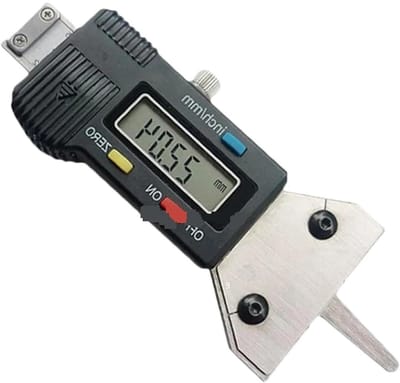 Digitale Bandenmeter - Profiel Dieptemeter - Banden Inspectie - Roestvrij Staal - 0-25.4mm - Zilver
