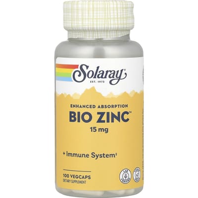 Bio Zink™, 15 mg, 100 vegetarische capsules