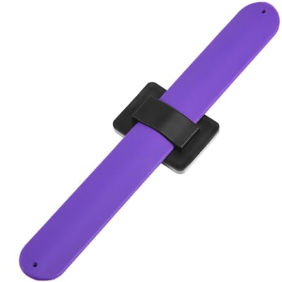 Bracelet Magnétique Porte-Pinces à Cheveux Collecteur d'Accessoires de Coiffure (pourpre) black