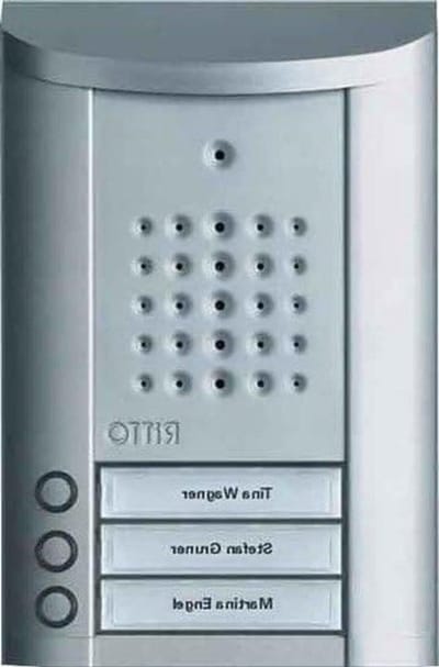 Deurstation Audio - Intercom Buitenunit - Bewoners Aanspreken - Robuuste Metalen Behuizing - 141 x 216 x 22 mm