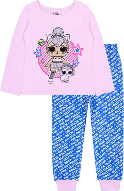 Roze-blauwe meisjespyjama LOL Surprise