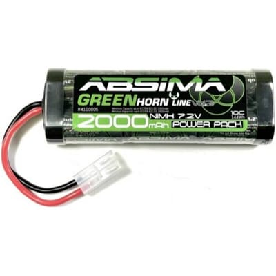 Absima NiMH accupack 7.2 V 2000 mAh Aantal cellen: 6 Softcase Tamiya
