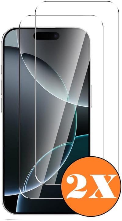 Screenprotector geschikt voor iPhone 16 Pro/17/17 Pro Beschermglas - Screen protector gehard glas - 2 Stuks