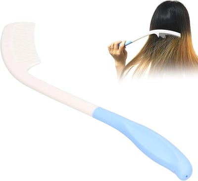 Verzorgende Kam voor Oudere Mannen met Lange Handgreep - Ideaal voor Haarstyling en Ontklitten