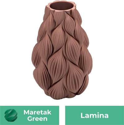 Lamina moderne vaas – Decoratieve vaas - Maretak Groen - 3d geprinte vaas – geschikt voor droogbloemen - 20CM