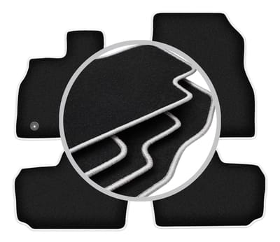 CARLUX-SILVER automatten voor: Nissan Leaf I hatchback (2010-2017)