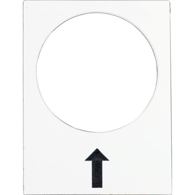 Harmony XB4 Rechts Pijl Labelhouder 30x40mm Wit - ZB2BY4907 [5 Stuks]