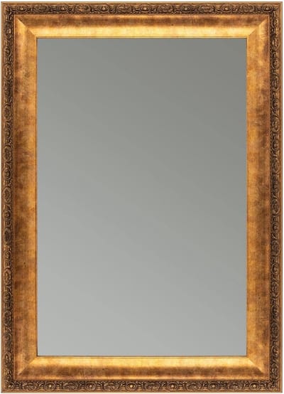 Antieke Wandspiegel 60x180 cm Shabby Chic Vintage Barok met Houten Frame in Brons Antiek