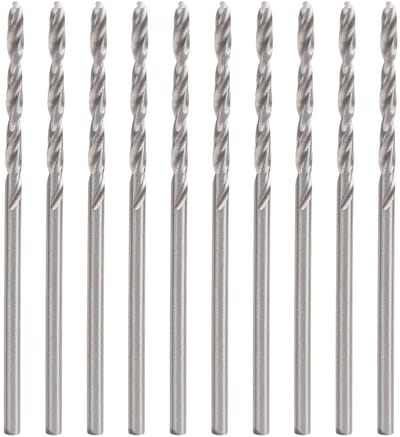 Dailygoods- Spiraalboor 1,75 mm - Snelstaal - 10 stuks - Gereedschap voor Sieraden - Plastic Opbergdoos - Duurzaam - Boorset