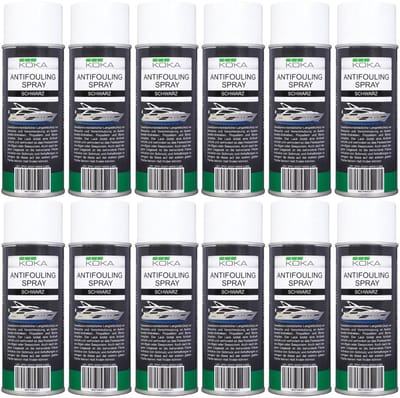 12x Antifouling Spray Zwart