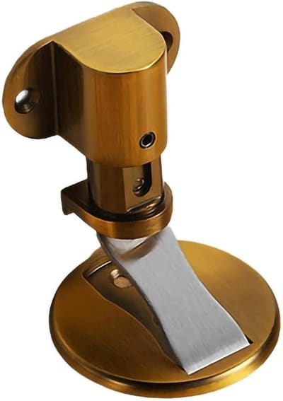 Magnetische Deurstop - Deurvastzetter Houder - Deur Open Houden - Geen Boren Nodig - 3M Plakband - Geel