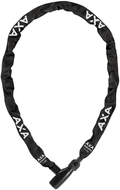 AXA Absolute 7-150 Kettingslot – Fietsslot met extra lange stalen ketting – Sterk slot voor fiets en kinderfiets - Inclusief sleutelservice – 150 cm