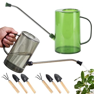 Kamerplanten gieters set van 2 - Compacte 1 liter gieter voor bloemen en vetplanten