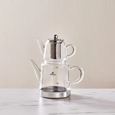 Karaca Dora - Glazen Theepot - 1800 ml - Medium