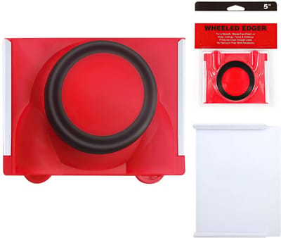 Dailygoods- Verfrandgereedschap Multifunctioneel - Randverfgereedschap - Snijden in Muren - Plafonds - Kleur: Rood - Gebruiksvriendelijk - Verfroller