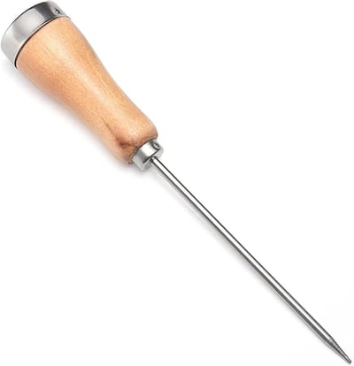 IJsbreker - IJscrusher - Cocktails Maken - Houten Handvat - 20 cm - Zilver
