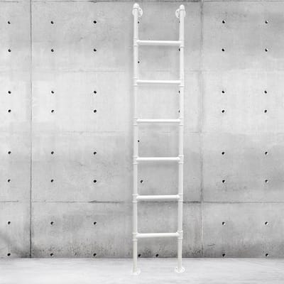Metalen Zolderladder - Vaste Trap Stevig - Ruimte Maximaliseren - Zware Kwaliteit Ijzer - 100-300 cm - Zwart