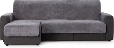 Belmarti Coral chaise-longue bankbeschermer links - 200 cm - Grijs