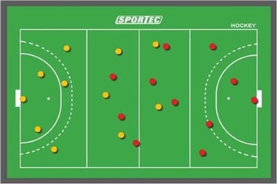 Sportec Coachbord Hockey Magnetisch 46 X 30 Cm