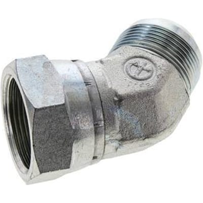 45Graden JIC Hoekfitting UN 1-5/8''-12 Mannelijk X Vrouwelijk Staal 140Bar (1967.0Psi)