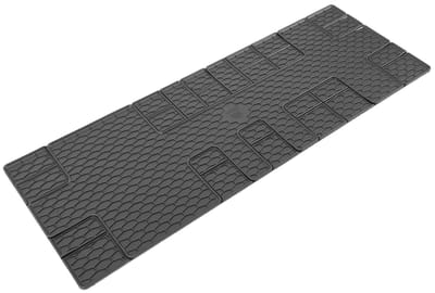 Walser DirtGuard rubberen voetmatten geschikt voor Fiat Ulysse 1994-2002 - Citroen Spacetourer/Peugeot Traveller/Toyota Proace 2016-Vandaag - Opel Zafira Life 2019-Vandaag - Fiat Ulysse Bus 2022-Vandaag