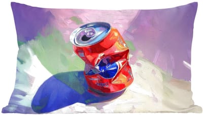 Sierkussens - Kussentjes Woonkamer - 60x40 cm - Frisdrank - Blik - Paars